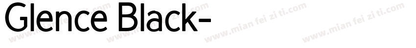 Glence Black字体转换